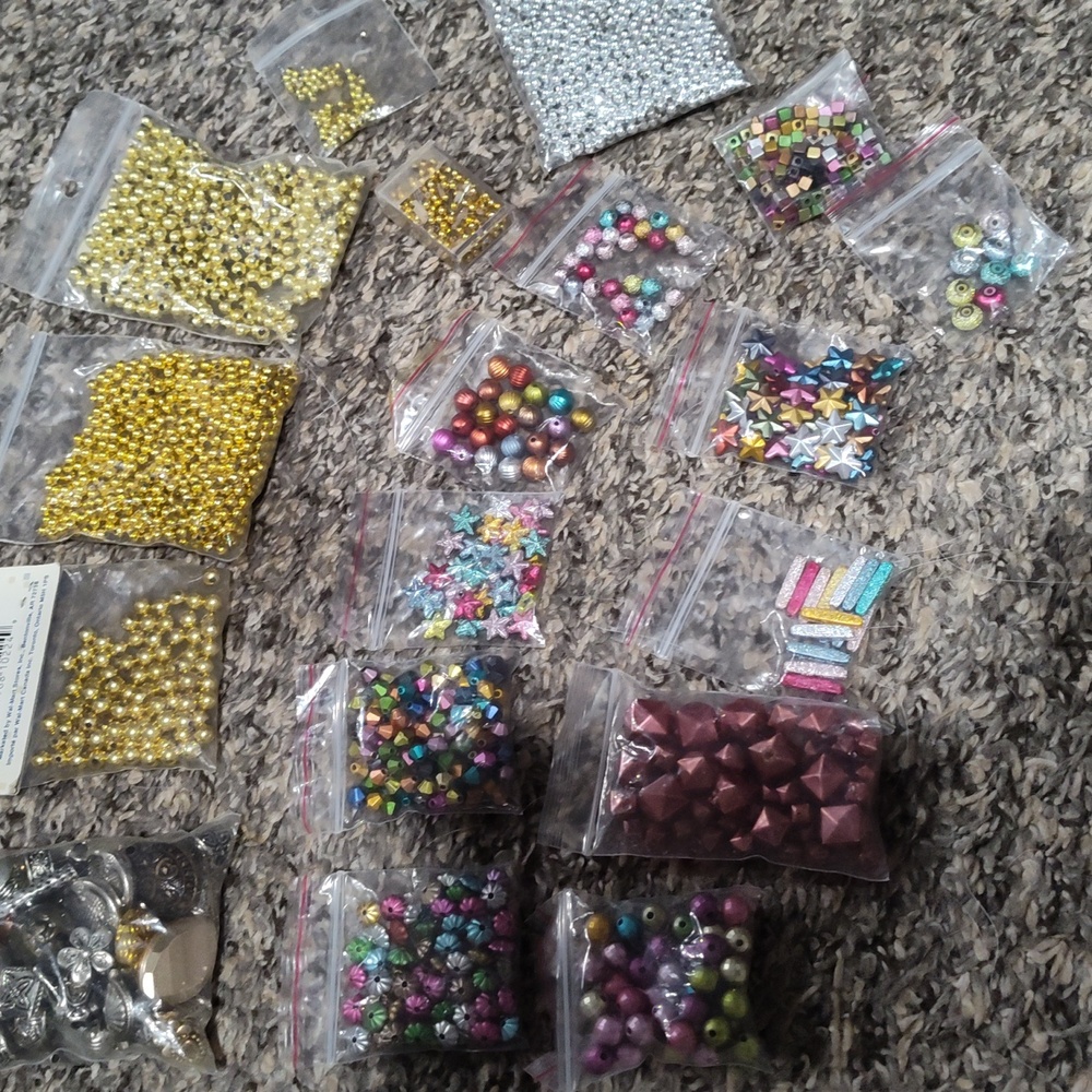 Metal beads lot F